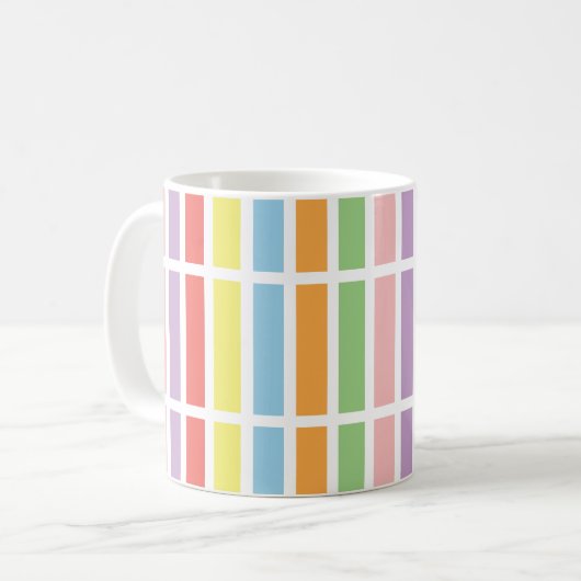 Colorful Pastel Hues Koffiemok (Voorkant links)