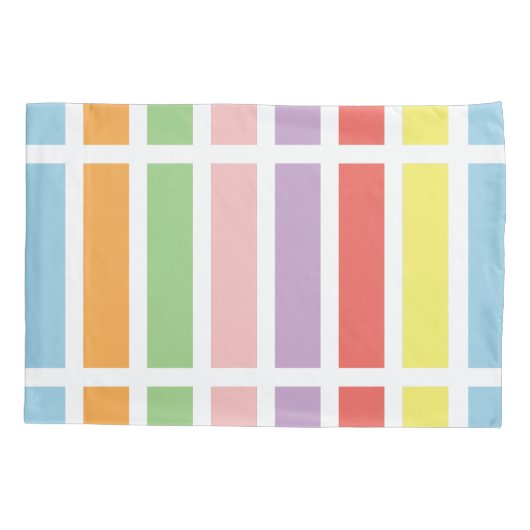 Colorful Pastel Hues Kussensloop (Achterkant)