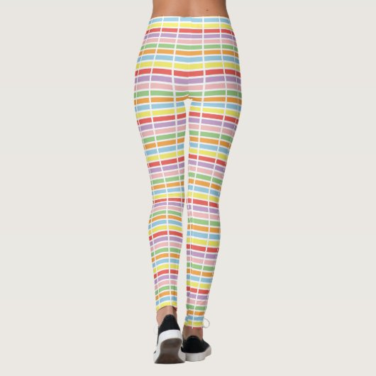 Colorful Pastel Hues Leggings (Achterkant)