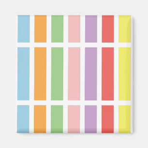 Colorful Pastel Hues Magneet
