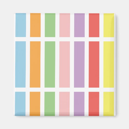 Colorful Pastel Hues Magneet (Voorkant)