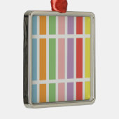 Colorful Pastel Hues Metalen Ornament (Rechts)