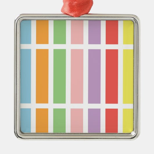 Colorful Pastel Hues Metalen Ornament (Voorkant)