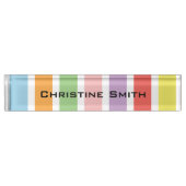 Colorful Pastel Hues Naambordje (Voorkant)