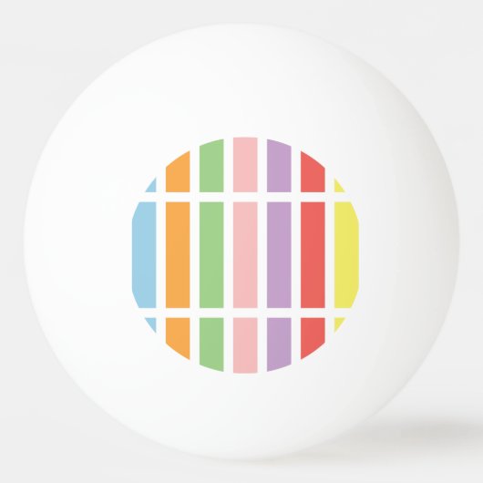 Colorful Pastel Hues Pingpongbal (Achterkant)