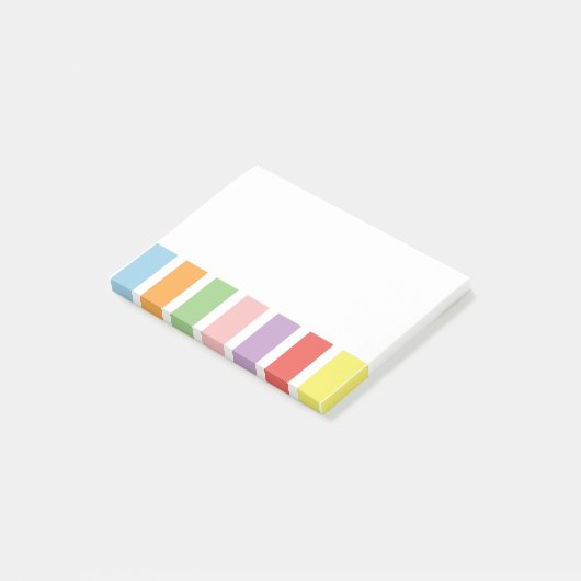 Colorful Pastel Hues Post-it® Notes (Schuin)