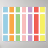 Colorful Pastel Hues Poster (Voorkant)