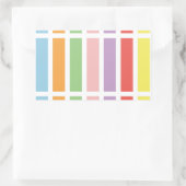 Colorful Pastel Hues Rechthoekige Sticker (Tas)