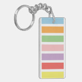 Colorful Pastel Hues Sleutelhanger (Voorkant Links)