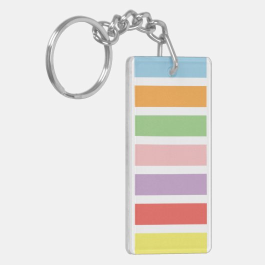 Colorful Pastel Hues Sleutelhanger (Voorkant Links)