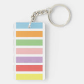 Colorful Pastel Hues Sleutelhanger (achterkant)