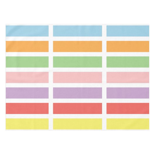 Colorful Pastel Hues Tafelkleed (Voorkant (Horizontaal))