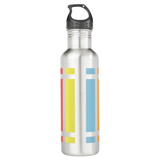 Colorful Pastel Hues Waterfles (Achterkant)