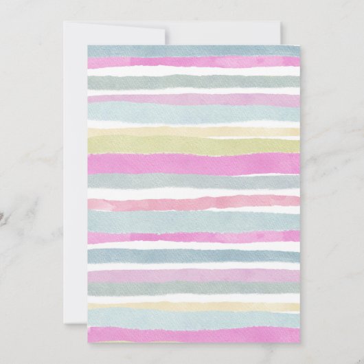 Colorful pastel Ice Cream Birthday Uitnodiging (Achterkant)