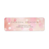 Colorful Pastel Lights Bokeh Adres label (Voorkant)