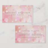Colorful Pastel Lights Bokeh Visitekaartje (Voorkant / Achterkant)