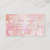 Colorful Pastel Lights Bokeh Visitekaartje (Achterkant)