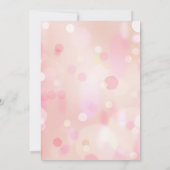 Colorful Pastel Lights Bokeh Wedding Invitation Kaart (Achterkant)