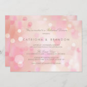 Colorful Pastel Lights Rehearsal Dinner Invitation Kaart (Voorkant / Achterkant)