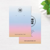 Colorful Pastel Ombre Modern Earring Display Kaart (Bureau)