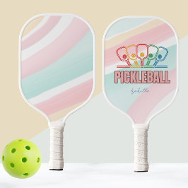 Colorful Pastel-ontwerp Pickleball Paddle