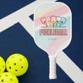 Colorful Pastel-ontwerp Pickleball Paddle