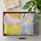 Colorful Pastel Patchwork Preppy Tissuepapier (Geschenk)