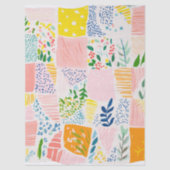 Colorful Pastel Patchwork Preppy Tissuepapier (Voorkant)