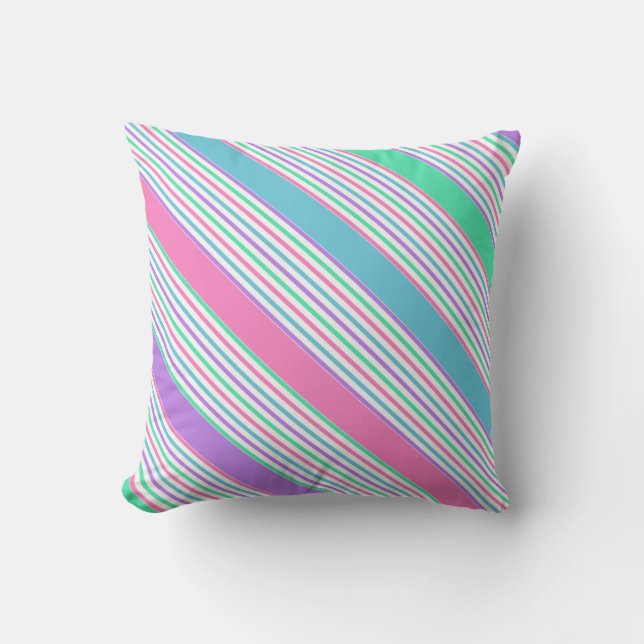 Colorful Pastel Pillow Kussen (Voorkant)