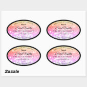 Colorful Pastel Rainbow Glitter Product Labels (Vel)