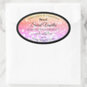 Colorful Pastel Rainbow Glitter Product Labels (Tas)