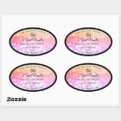 Colorful Pastel Rainbow Glitter Product Labels (Vel)