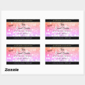 Colorful Pastel Rainbow Glitter Product Labels (Vel)