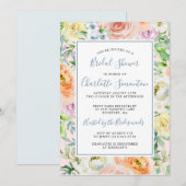 Colorful Pastel Spring Flower Vrijgezellenfeest In Kaart (Voorkant / Achterkant)