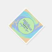 Colorful Pastel Swirl Vrijgezellenfeest Servet (Hoek)