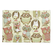 Colorful Pastel Tones Retro Floral Ownership Patte Kussensloop (Achterkant)