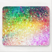 Colorful Pastel Tones Retro Glitter Muismat (Voorkant)