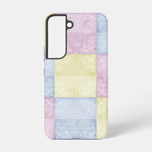 Colorful Pastels Patchwork Samsung Galaxy Hoesje (Achterkant)