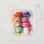 Colorful Pastry Cake Macaroon Abstract Briefkaart (Voorkant)