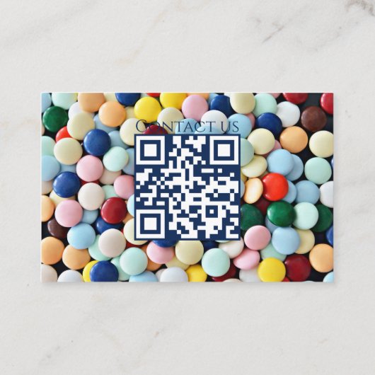 Colorful pastry studio visitekaartje (Achterkant)