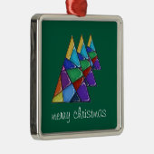 Colorful Patchwork Christmas Tree Ornament  (Rechts)