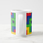 Colorful Patchwork-ontwerp Jumbo Coffee-Mok Grote Koffiekop (Achterkant)