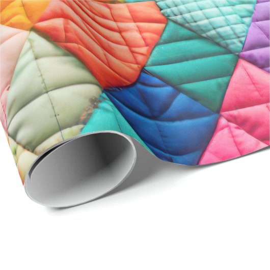 Colorful Patchwork Quilt Cadeaupapier (Rol Hoek)