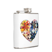 Colorful Patchwork Quilt Heart Heupfles (Rechts)