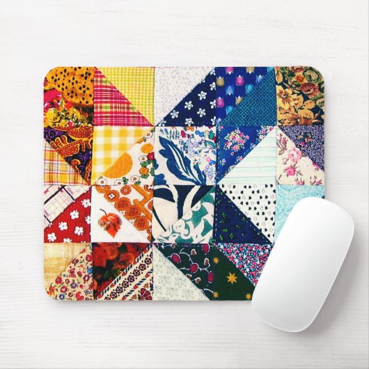 Colorful Patchwork Quilt Muismat (Met muis)