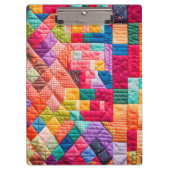 Colorful Patchwork Quilt Pattern Klembord (Voorkant)