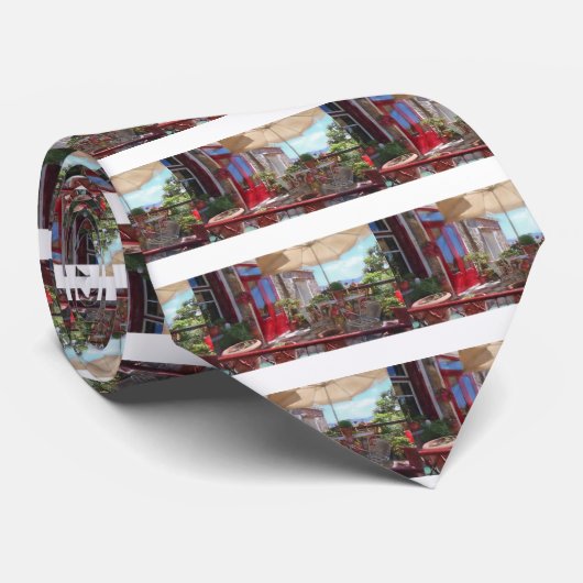 Colorful Patio Stropdas (Opgerold)