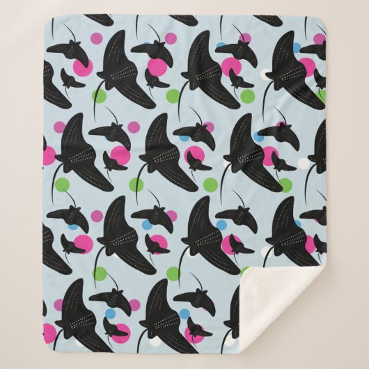 Colorful Patroon voor feestelijk verhaal Sherpa Deken (Voorkant)