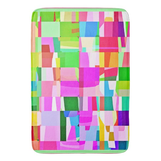Colorful Pattern Art Badmat (Voorkant Verticaal)
