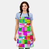Colorful Pattern Art Schort (Gedragen)